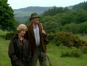 Harriet speaks with her old friend in the Irish countryside.